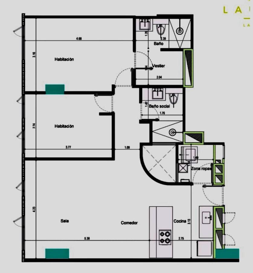 Apartamento Lauret En Laureles Μεντεγίν Εξωτερικό φωτογραφία